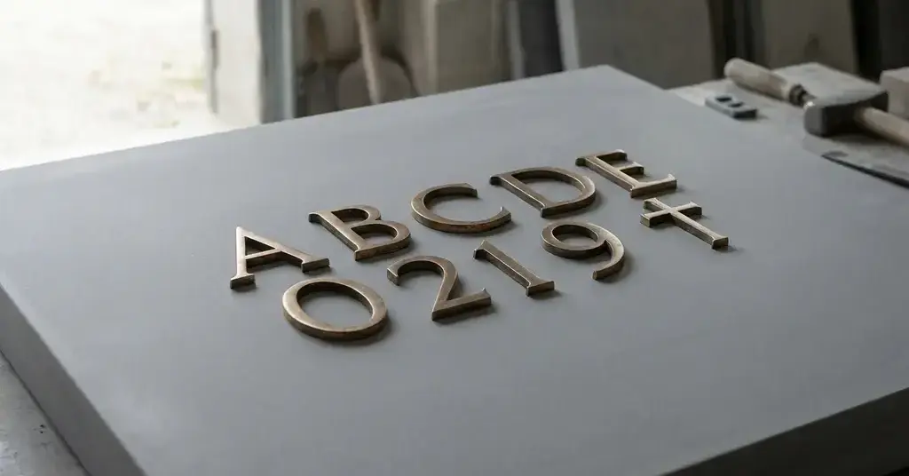 lettere per lapidi